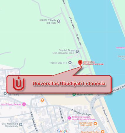 Campus Location (Google Map) Universitas Ubudiyah Indonesia Nomor